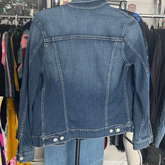 7 for all mankind Blue Denim Jacket - Picture 2 of 2